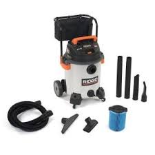 Ridgid 16 Gal 6 5 Peak Hp Stainless Steel Wet Dry Shop Vacuum With Filter Hose And Accessories Wd1956 The Home Depot Wet Dry Vacuum Wet Dry Vac Shop Vacuum