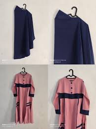 PRELOVED Gamis Set Jilbab Bergo Jumbo Menutup Bokong