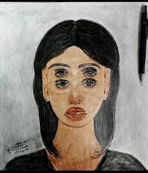 Acrylic Drawing for Sale or Commission