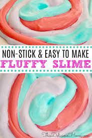 Non Stick Fluffy Slime Recipe For Kids Recipe Fluffy Slime Recipe Fluffy Slime Making Fluffy Slime