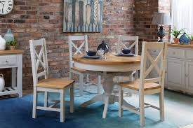 Get a table that works for you. Oak Extendable Round Dining Table Hudson Ez Living Furniture