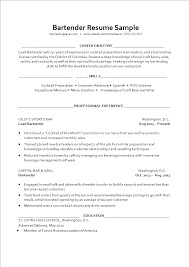 tlcharger gratuit bartender resume sample