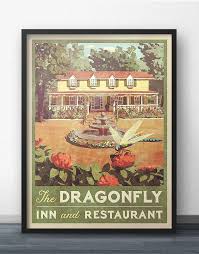 Dragonfly decor dragonfly inn stone countertops inspired homes custom homes home projects cool furniture home furnishings. Dragonfly Inn Vintage Poster Windowshopgal