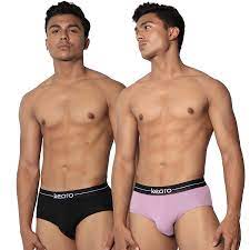 Buy Kearo Men's Underwear Modal Brief Pack of 2 (No IFS Just Butts, Baby  got Black) at Amazon.in