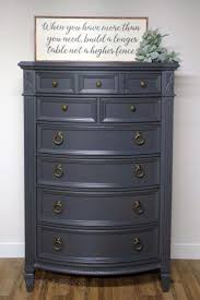 Queenstown Gray Milk Paint Gray Painted Furniture Grey Painted Furniture Furniture Makeover