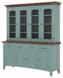 Makes us want to do our next flea market flip. Meriden Solid Mahogany Wood Dining Room Farmhouse Buffet With Hutch Farmhouse China Cabinets And Hutches By Sierra Living Concepts Houzz