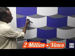 3d wall painting designs ideas for interior decoration. 3d Wall Painting 3d Wall Texture New Design Ideas 3d Wall Decoration Effect Interior Design Youtube