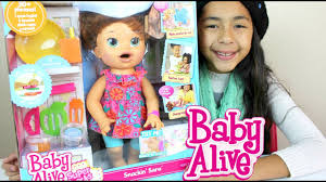 Baby Alive Doll Eats And Poops Play Doh Snackin Sara B2cutecupcakes Youtube