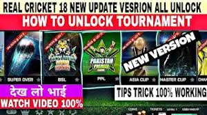 You can play the ipl tournament according to 2018 ipl team squads or you can auction thr players according to you. Real Cricket 18 New Update Version 1 7 How To Unlock Tournament All Unlimited Coins Ticket No Hack Rstubbornert