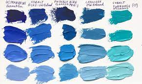 (the secondary colors of pigment are blue, green, and red.) as such, the cmyk printing process was invented in the 1890s, when newspapers began to publish color comic strips. In Search Of The Lost Cyan Manganese Blue Melissa Carmon Colorful Oil Painting Color Mixing Chart Paint Color Palettes