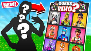 Vending machines = lucky blocks! Guess The Skin Guess Who Game Mode In Fortnite Youtube