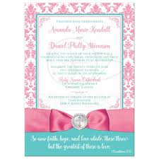 Our christian wedding invitation cards collection is novel and amazing with their imaginative works and most recent craftsmanship including lasercut work and intricate yet simple designs. Christian Wedding Invite Optional Photo Aqua Pink White Printed Ribbon Bow Jewels