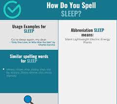 Restful breathing spell this deep breathing spell will help you relax and have better luck getting to sleep. Correct Spelling For Sleep Infographic Spellchecker Net