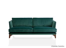 Collection ab sofa, mit bettfunktion, elegante steppung im rückenteil, inklusive 2 nierenkissen, stylische schwarze metallfüße. Bielefelder Werkstatten Sofa Programm Polo Living