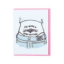 The wedding dress does not include any accessories such as gloves, wedding veil and the crinoline petticoat ( show on the pictures). Huge Mistake Greeting Card Paper Source