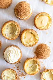 Choux Au Craquelin Cream Puffs With Passionfruit Cream Recipe Desserts Cream Puff Recipe Passionfruit Recipes