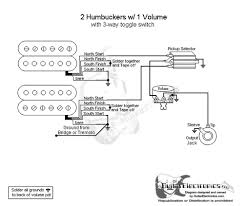 With the toggle switch in the center position, both pickups are full humbuckers. 2 Humbuckers 3 Way Toggle Switch 1 Volume