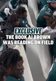 We got to see EXCLUSIVELY the book that #AJBrown was reading