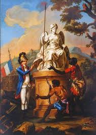 L'image de l'harmonie entre les deux communautés, toujours la france n'innovait pas en la matière, puisque l'angleterre, dès 1808, avait aboli la traite des noirs et incité de nombreux pays européens à faire de même. Anonyme Allegorie De L Abolition De L Esclavage 1794 War Art French Revolution European Art