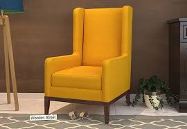 Joan Wingback Chair Yellow Blush Chair Wingback Chair Modern Wingback Chairs