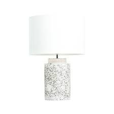 Lira table lamp glass with antique brass trim c/w linen shade. Terrazzo Table Lamp Led Lighting Designs