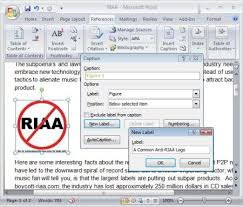 How To Quickly Add Captions To Your Graphics In Word 2007 Word 2007 Words Computer Internet