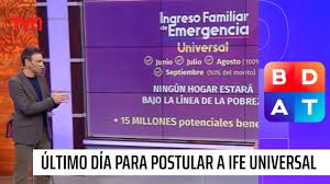 El proceso se extendió hasta el próximo miércoles 30 de junio y permitirá que aquellas familias que aún no han realizado el trámite, puedan acceder desde este lunes 21 a la ayuda, que llegará a cerca de 7,2 millones de hogares. Atencion Hoy Es El Ultimo Dia Para Postular Al Ife Universal Buenos Dias A Todos Youtube