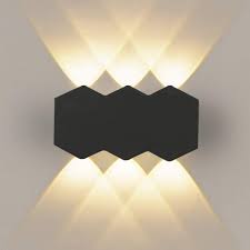 Lampe schwarz gold jetzt günstig online kaufen. Zmh Wandleuchte Led Wandlampe Innen Modern Up Down Aus Aluminium Warmweiss 3000k Flurlampe Wandlicht Treppenhaus Wohnzimmer Schlafzimmer Online Kaufen Otto