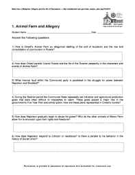 fillable online 1 animal farm and allegory edsitement fax