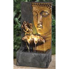 Hand Painted Buddha Face Fountain Indoor Water Fountains Fountains Outdoor Indoor Fountain