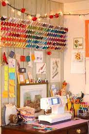 Delightful Craft Room Ideas Small Storage And Diy Craft Room Tiny Sewing Room Sewing Spaces Sewing Rooms