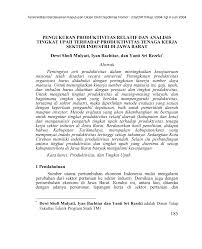Https Media Neliti Com Media Publications 7308 Id Pengukuran Produktivitas Relatif Dan Analisis Tingkat Upah Terhadap Produktivita Pdf