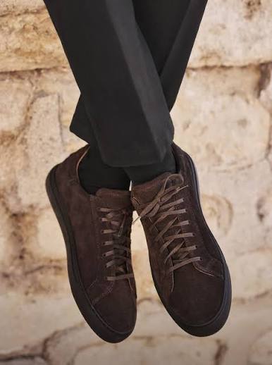 Dark Brown Sneaker - Suede - Buy online | John Henric