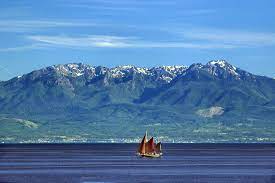 Klahhane Ridge Mount Angeles Seen From Victoria B C Left To Right Port Angeles Wa Port Angeles Victoria Vancouver Island