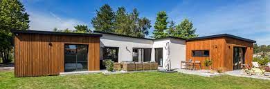 Maison bardage bois et crepis. Decouvrez La Maison En Bois Avec Des Murs Enduits Trecobois