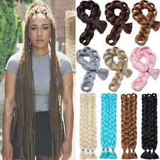 Find great deals on ebay for braiding extensions. Kanekalon 82 Expression Jumbo Braids Real Long Braiding Sew In Hair Extensions Ebay