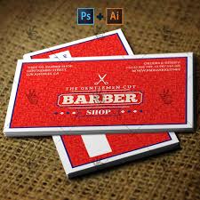 A barber business card plays a pivotal role in driving the customers' attention. Barber Shop Premium Business Card Psd Ai Template