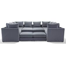 Whether you're looking for a sectional sofa that's traditional or modern, fabric or leather, l shaped or u. Dr Pitt 7 Pc Sectional Chambray Denim Hi Res Sectional Sofa With Chaise Sofa Design White Leather Sofas
