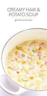 Creamy Ham And Potato Soup Gimme Some Oven Recipe Ham And Potato Soup Ham Soup Recipes Potato Soup