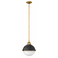 Shop Hinkley Fletcher 2 Light Pendant In Aged Zinc Overstock 21621352