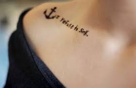 I Refuse To Sink Anchor Tattoo Quote Design Idea For Women Self Esteem Strength Tattoo Collar Bone Tattoo Inspirational Tattoos Tattoo Quotes