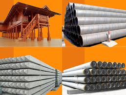 Bambu, kayu besi/kayu ulin, baja, dan beton bertulang. Jenis Jenis Tiang Pancang Nindya Karya