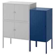 Lixhult Schrank Metall Grau Ikea Deutschland In 2020 Ikea Speicherideen Schrank