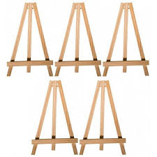 Mariage à prix discount, des décorations de tables, salle et voitures,et accessoires de mariée pour petits budgets. Lot De 5 Chevalets De Table En Bois Pour Porte Menu Mariage