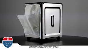 Serviettes en papier blanches, 1 pli, format 25x30 cm, pour distributeur. Distributeur Inox Serviette En Papier Us Way Of Life Youtube
