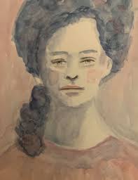 How is the watercolor drawing of the character coming along?