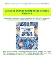 Ebook Designing And Conducting Mixed Methods Research Ebook Pdf
