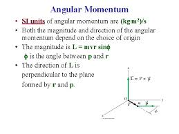The si unit for momentum is kg · m/s. Chapter 11 Angular Momentum Sect 11 1 Vector