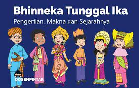 Diartikan dalam satu persatu kata, yaitu bhinneka yang berarti beraneka ragam, diambil dari kata neka dalam bahasa sansekerta yaitu macam. Bhinneka Tunggal Ika Pengertian Fungsi Makna Dan Sejarah Lengkap Dosenpintar Com
