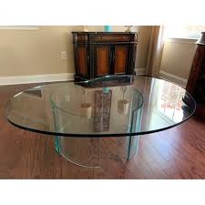 Designer architectural kidney shaped coffee table at 1stdibs. Modern Kidney Shaped Glass Coffee Table Chairish